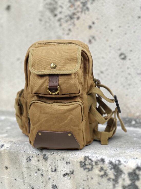 Omaya Canvas Single Strap Daypack Backpack main image 5